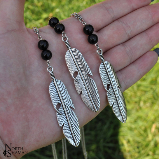 Collier "Lightness" - Agate noire Onyx