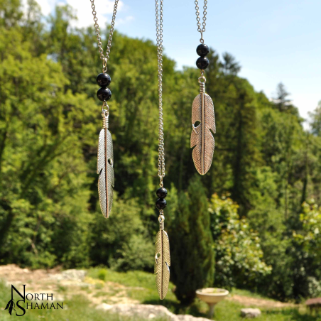 Collier "Lightness" - Agate noire Onyx