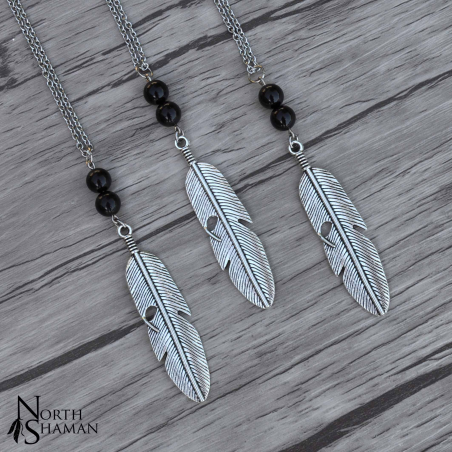 Collier "Lightness" - Agate noire Onyx