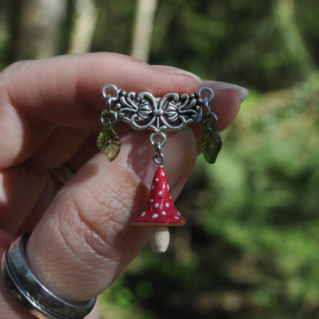 Barrette à cheveux ''Champignon'' - 1