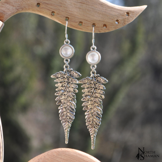 Boucles d'oreilles "Anahel" - Blanc