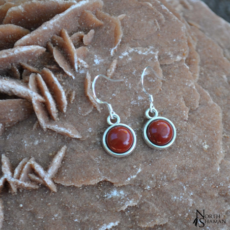 Earrings "Fairy Stone" - Red Jasper