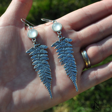 Boucles d'oreilles "Anahel" - Blanc