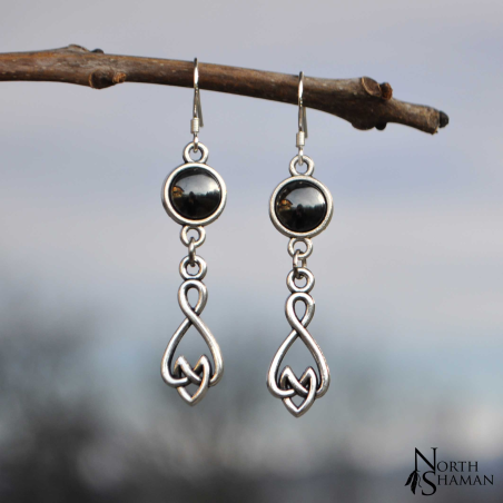 Boucles d'oreilles "Elven Air" - Hématite