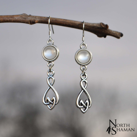 Boucles d'oreilles "Elven Air" - Blanc