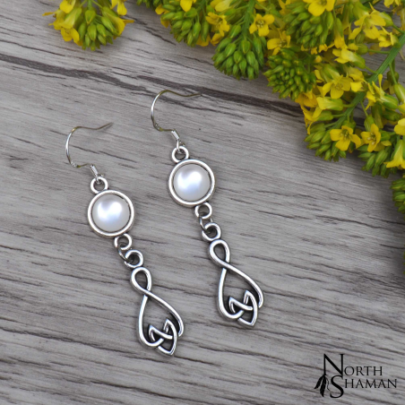 Boucles d'oreilles "Elven Air" - Blanc