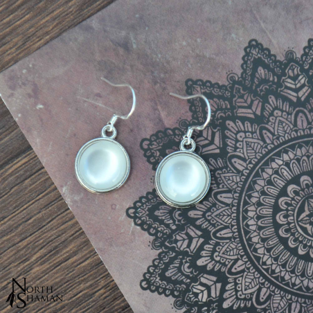 Boucles d'oreilles "Hanae" - Blanc