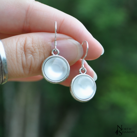 Boucles d'oreilles "Hanae" - Blanc