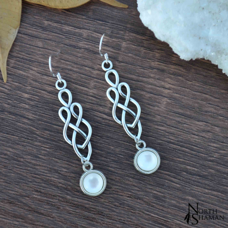 Boucles d'oreilles "Baylathina" - Blanc