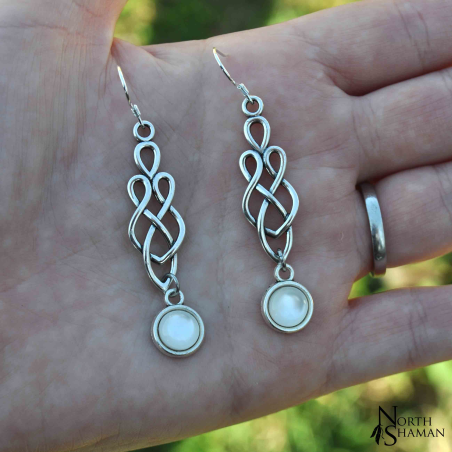 Boucles d'oreilles "Baylathina" - Blanc