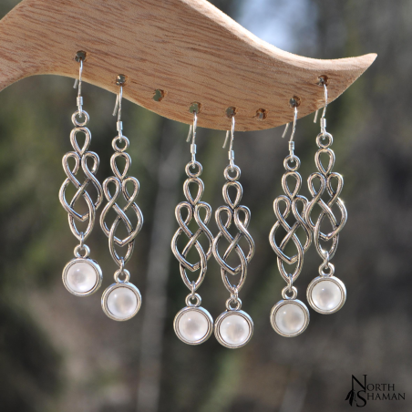 Boucles d'oreilles "Baylathina" - Blanc