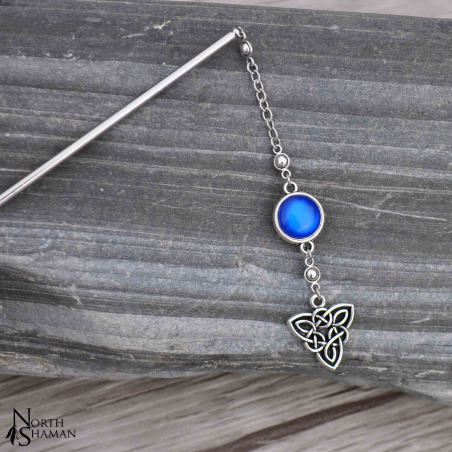 Hair stick "Elven Fire" - Royal Blue