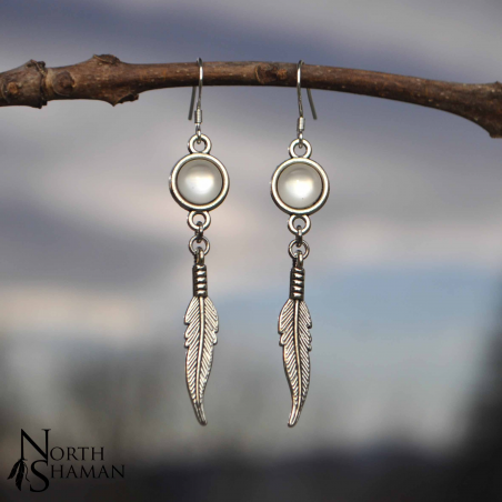 Boucles d'oreilles "Indian Summer" - Blanc