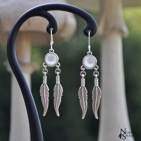 Boucles d'oreilles "Talaa" - Blanc