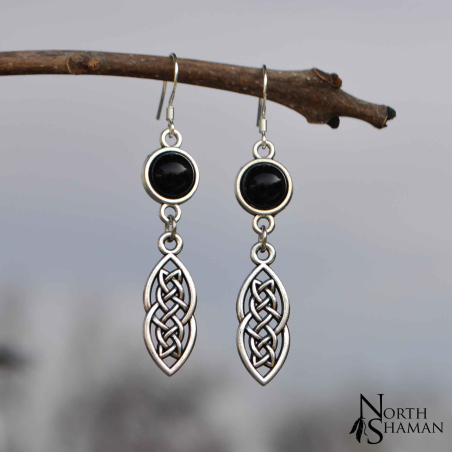 Earrings "Elven Ice" - Onyx