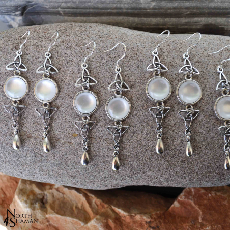 Boucles d'oreilles "Delyth" - Blanc