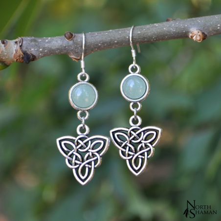 Earrings "Elven Fire" - Aventurine