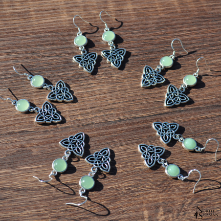 Earrings "Elven Fire" - Aventurine