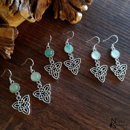 Boucles d'oreilles "Elven Fire" - Aventurine