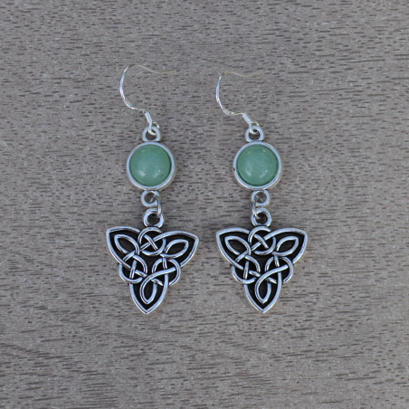 Earrings "Elven Fire" - Aventurine