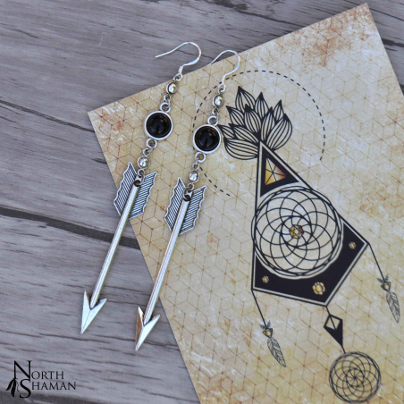 Earrings "Yelena" - Onyx