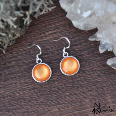 Boucles d'oreilles "Hanae" - Orange