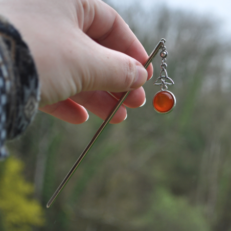 Hair stick "Roanaia" - Orange