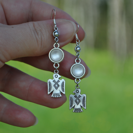 Earrings "Chayton" - White