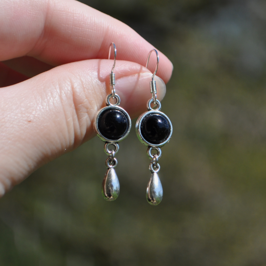 Earrings "Inna" - Onyx