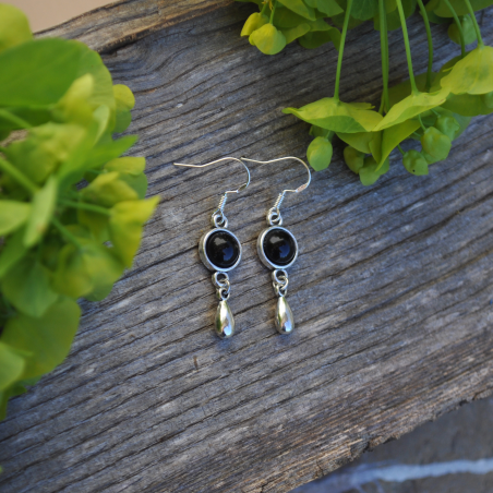 Boucles d'oreilles "Inna" - Onyx