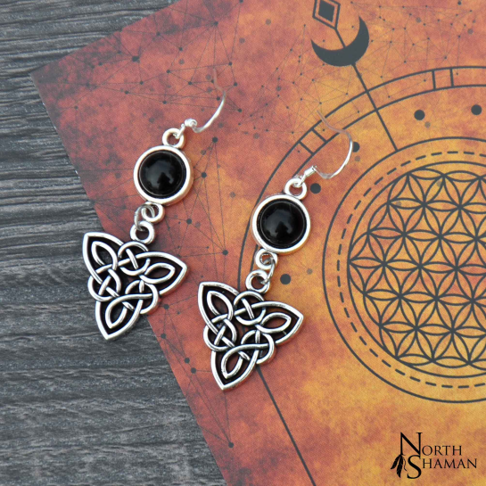 Earrings "Elven Fire" - Onyx