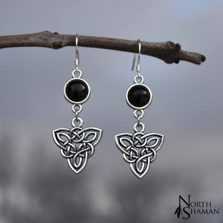 Boucles d'oreilles "Elven Fire" - Onyx