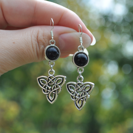 Boucles d'oreilles "Elven Fire" - Onyx